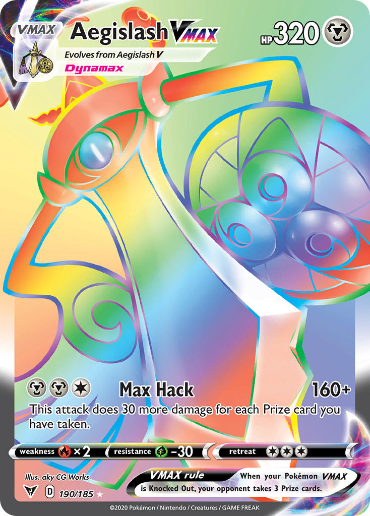 Pokemon TCG Aegislash VMAX 190/185 - Vivid Voltage