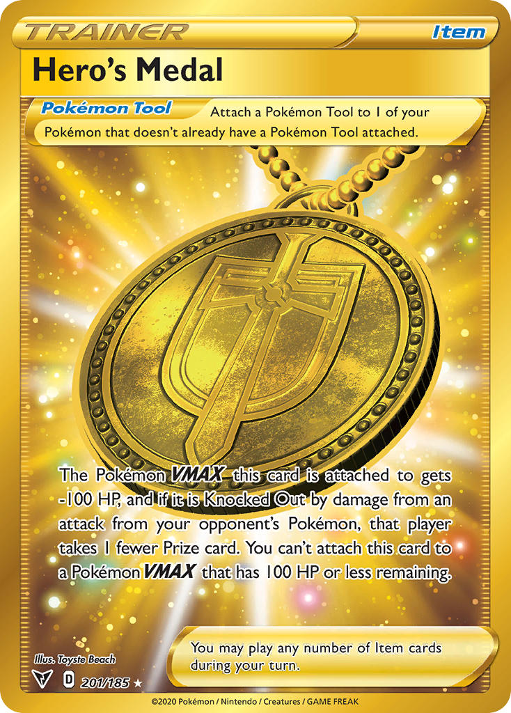Pokemon TCG Hero’s Medal 201/185 - Vivid Voltage