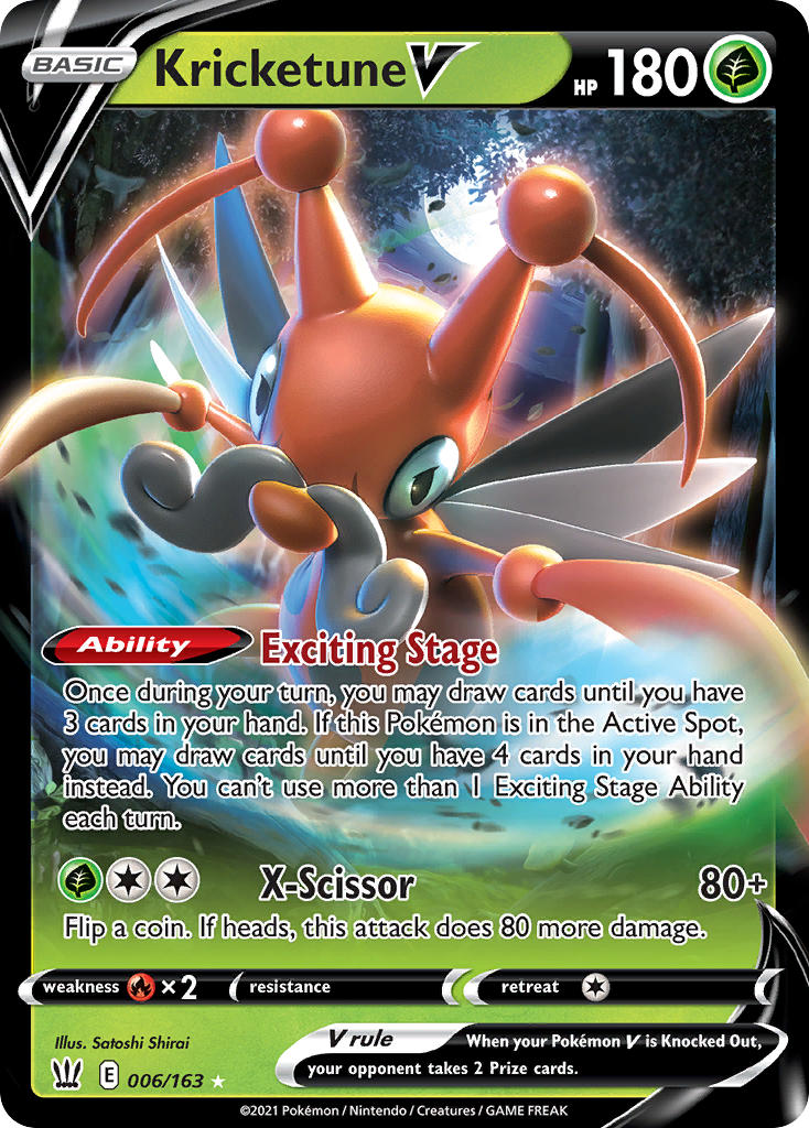 Pokemon TCG Kricketune V 006/163 - Battle Styles