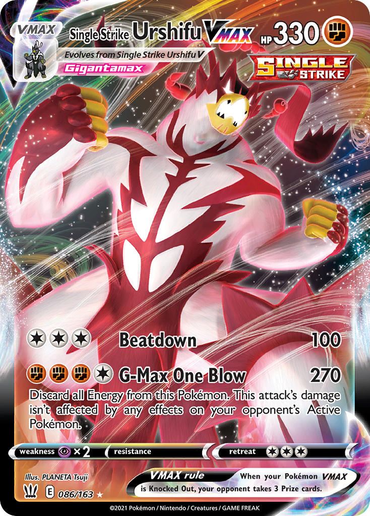 Pokemon TCG Single Strike Urshifu VMAX 086/163 - Battle Styles