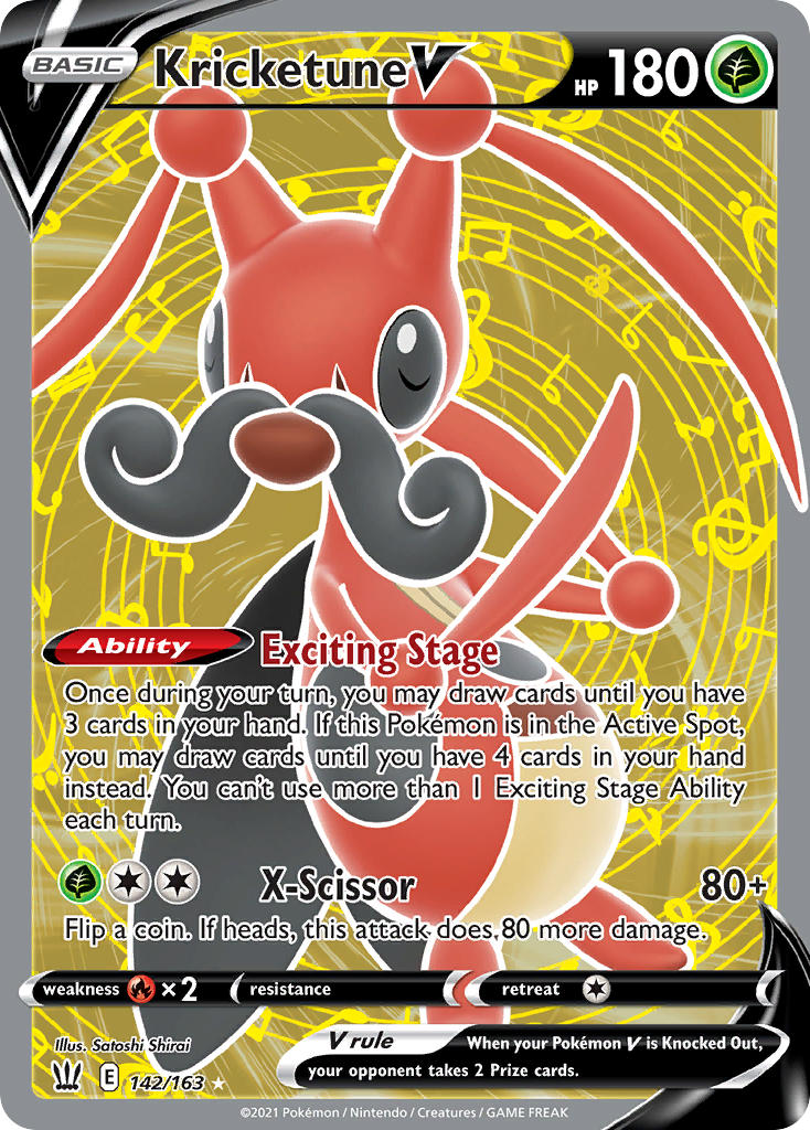 Pokemon TCG Kricketune V 142/163 - Battle Styles