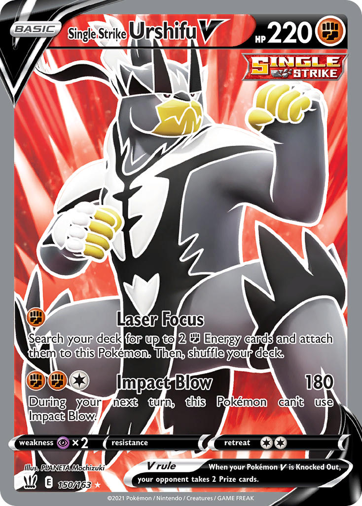 Pokemon TCG Single Strike Urshifu V 150/163 - Battle Styles