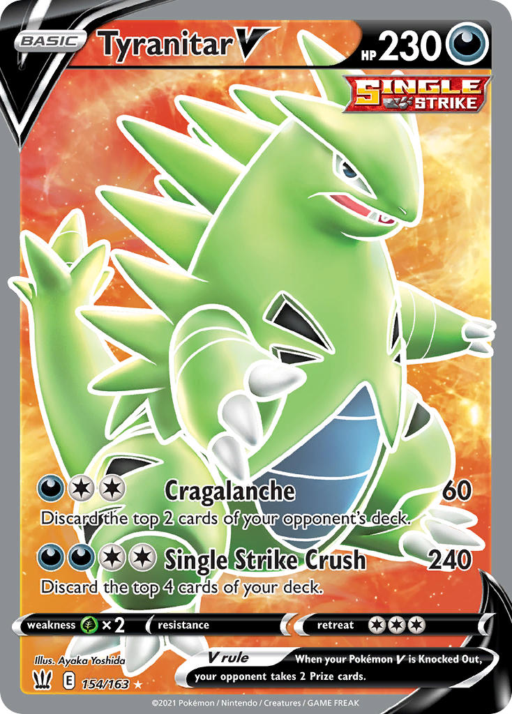 Pokemon TCG Tyranitar V 154/163 - Battle Styles