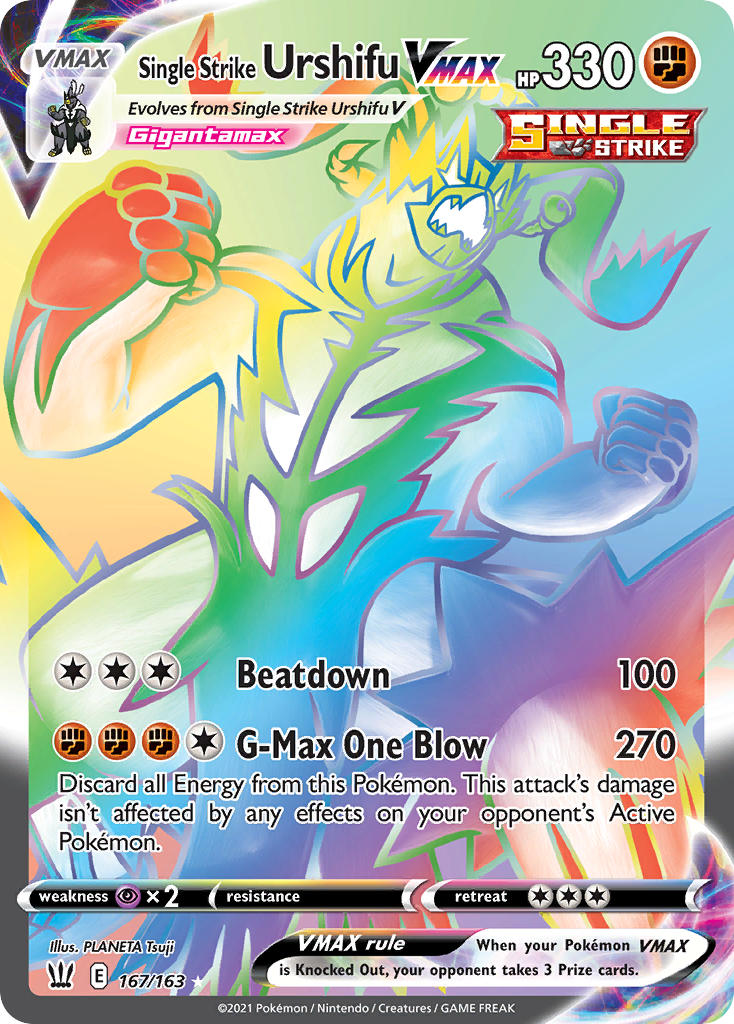 Pokemon TCG Single Strike Urshifu VMAX 167/163 - Battle Styles