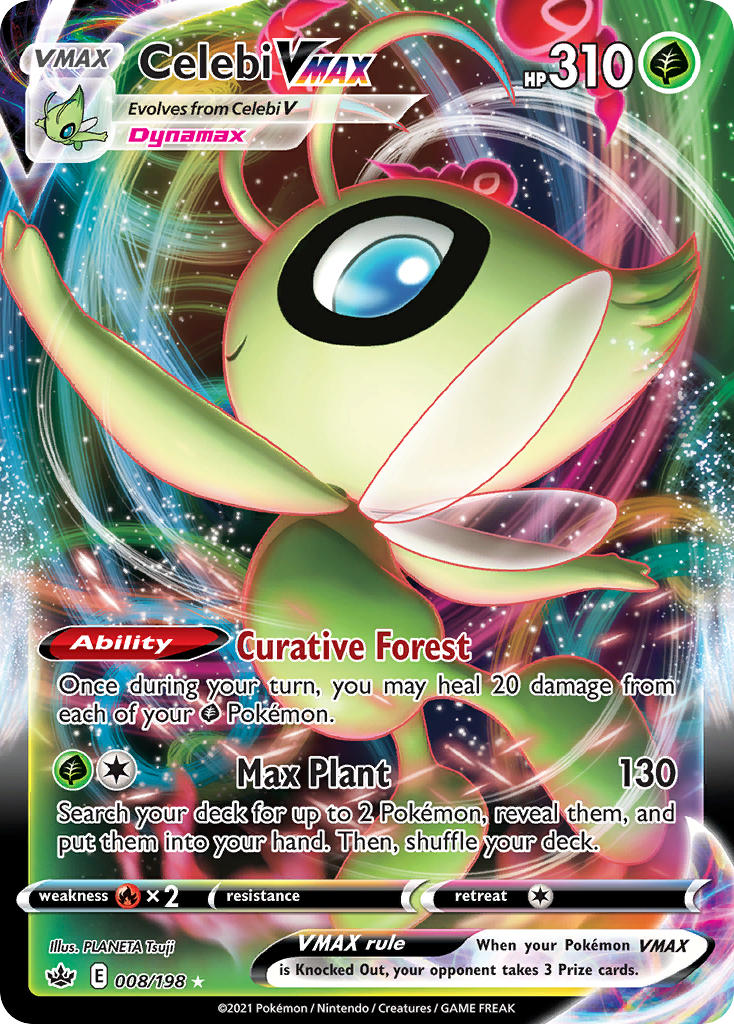 Pokemon TCG Celebi VMAX 008/198 - Chilling Reign
