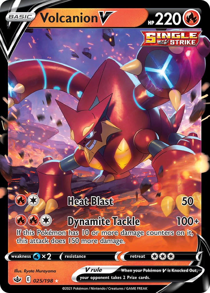 Pokemon TCG Volcanion V 025/198 - Chilling Reign