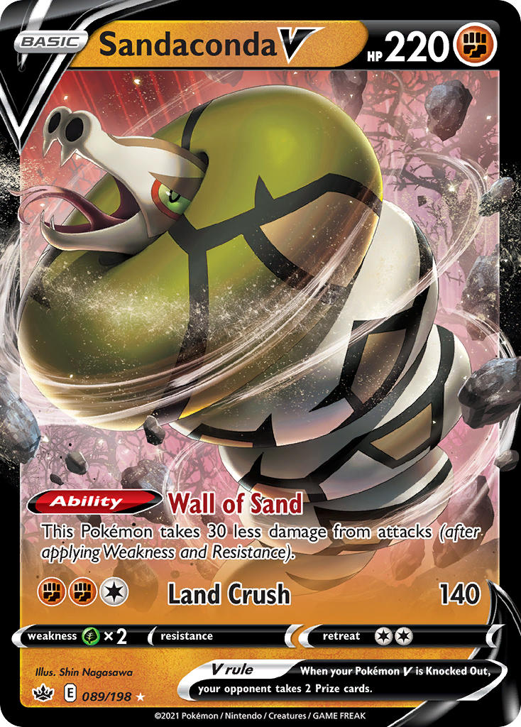 Pokemon TCG Sandaconda V 089/198 - Chilling Reign