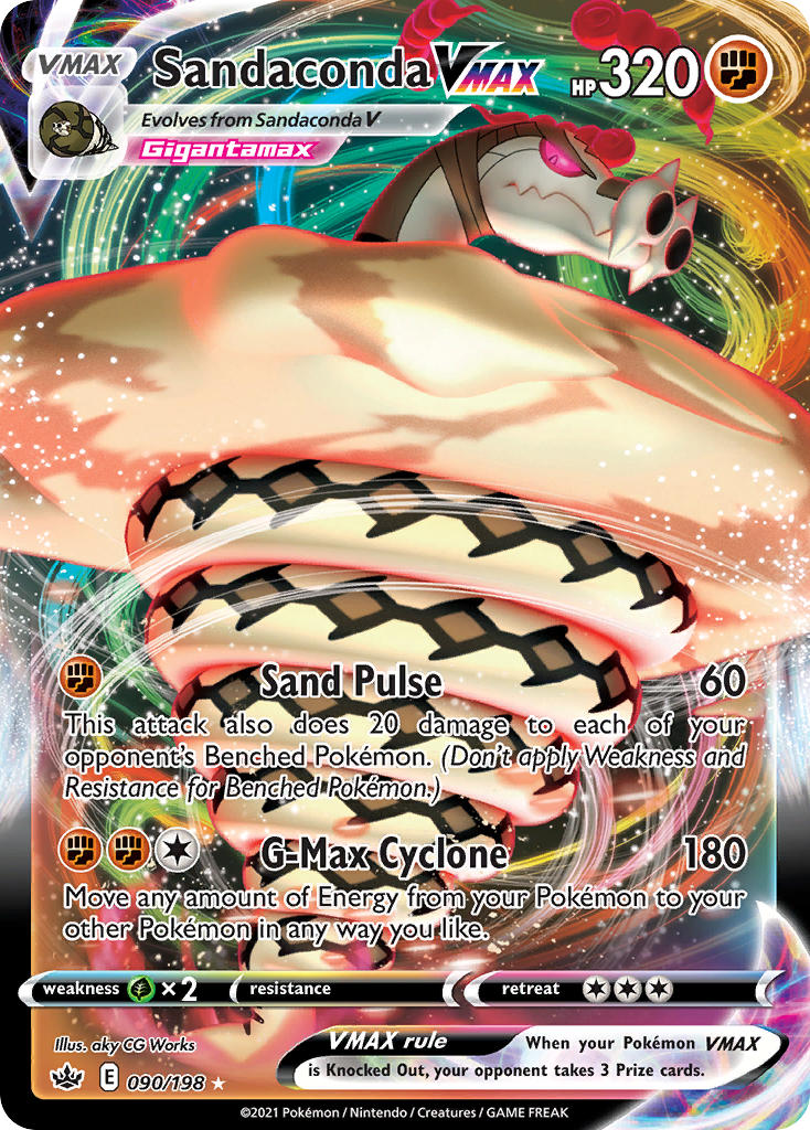 Pokemon TCG Sandaconda VMAX 090/198 - Chilling Reign