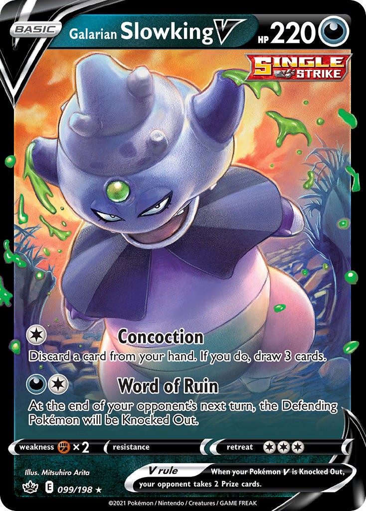 Pokemon TCG Galarian Slowking V 099/198 - Chilling Reign