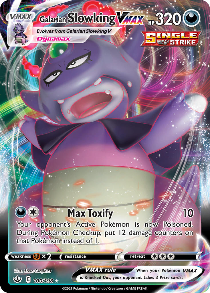 Pokemon TCG Galarian Slowking VMAX 100/198 - Chilling Reign