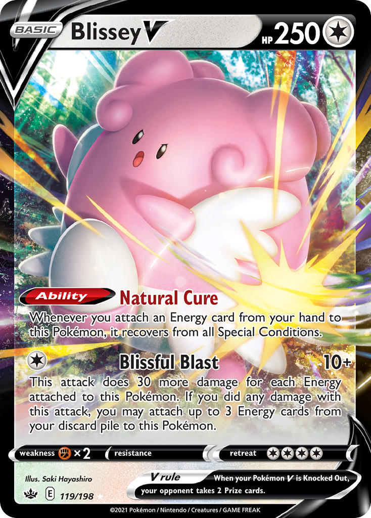 Pokemon TCG Blissey V 119/198 - Chilling Reign