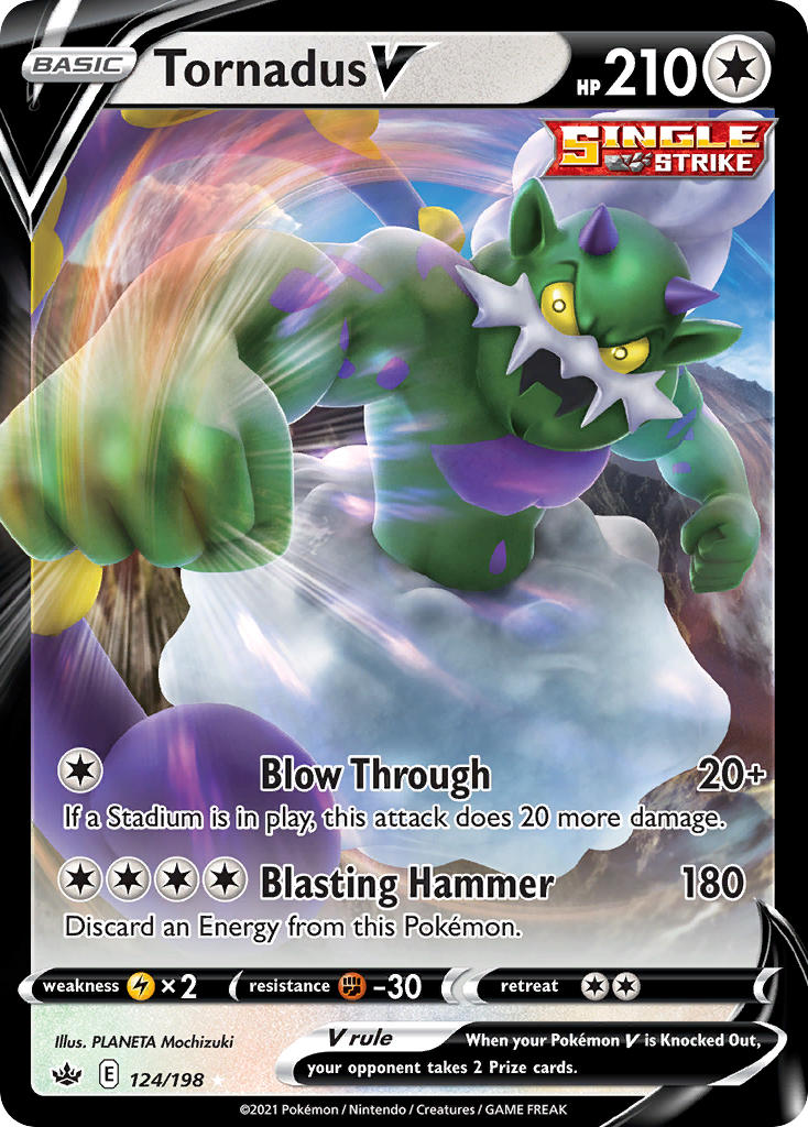 Pokemon TCG Tornadus V 124/198 - Chilling Reign