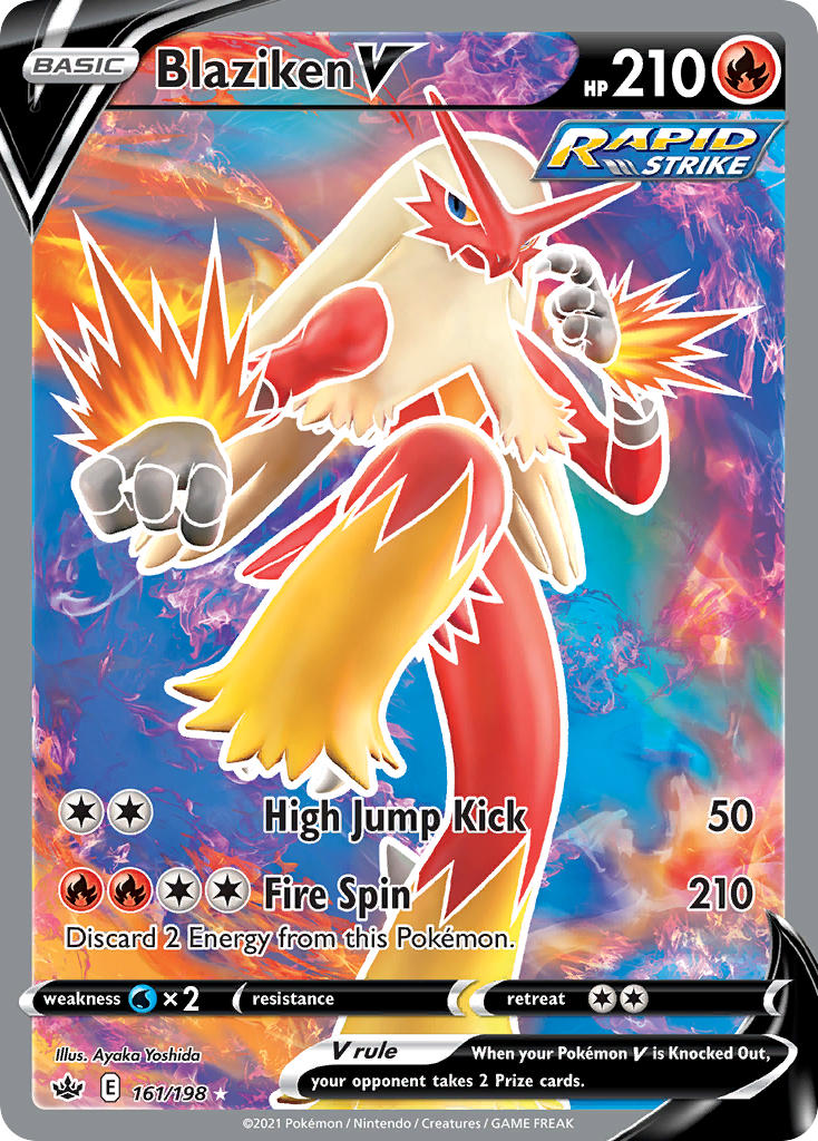 Pokemon TCG Blaziken V 161/198 - Chilling Reign