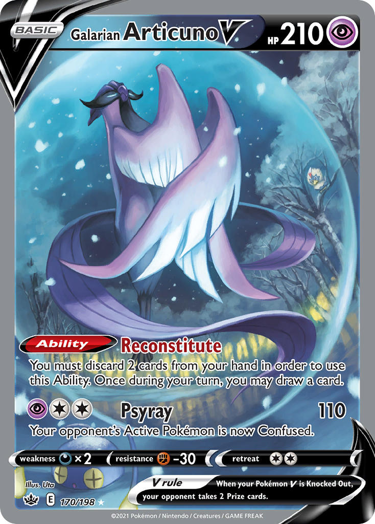 Pokemon TCG Galarian Articuno V 170/198 - Chilling Reign