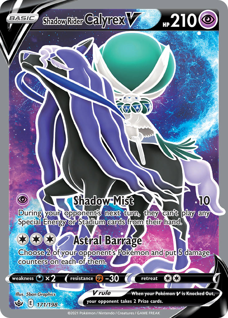 Pokemon TCG Shadow Rider Calyrex V 171/198 - Chilling Reign