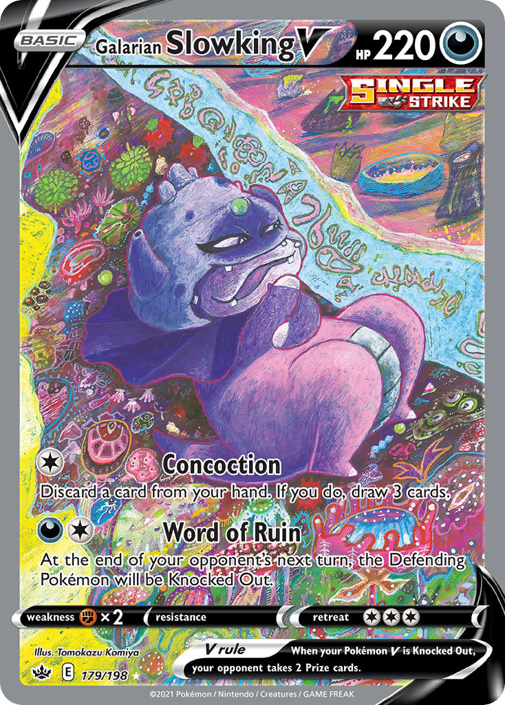 Pokemon TCG Galarian Slowking V 179/198 - Chilling Reign