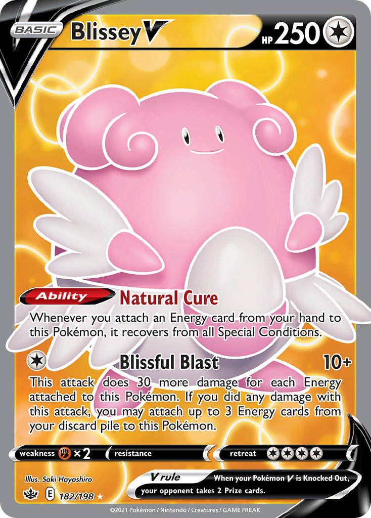 Pokemon TCG Blissey V 182/198 - Chilling Reign