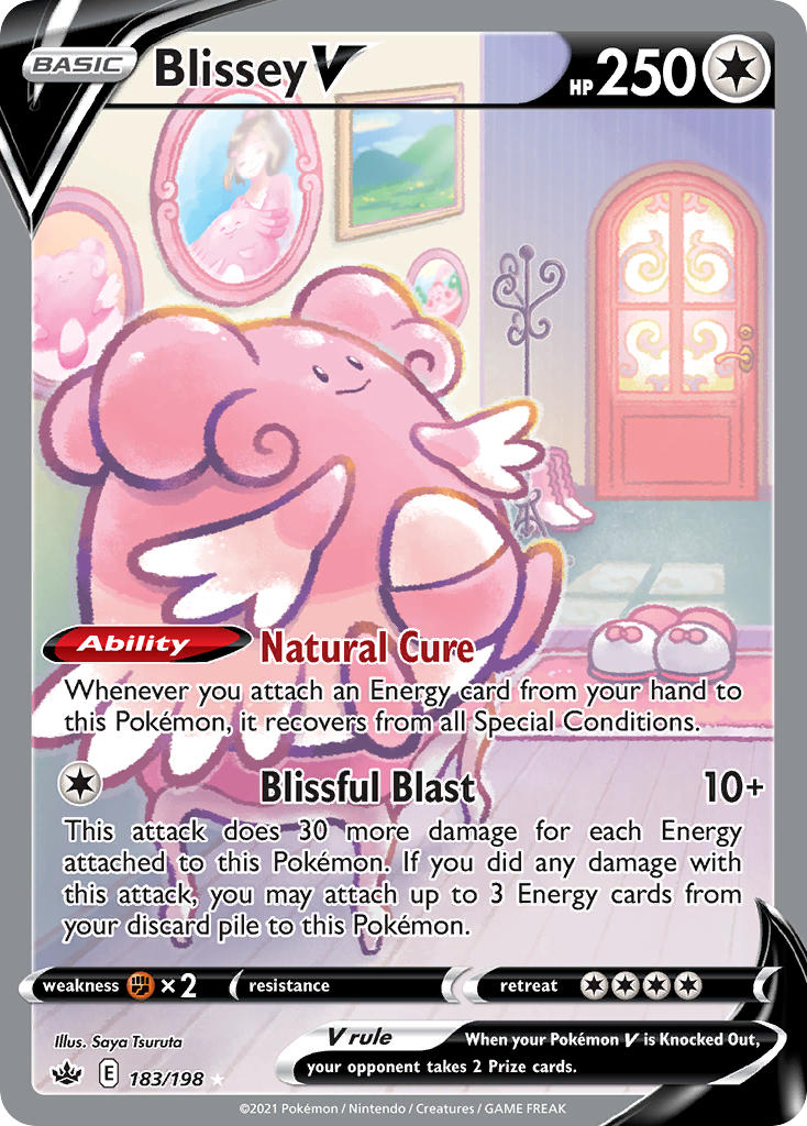 Pokemon TCG Blissey V 183/198 - Chilling Reign