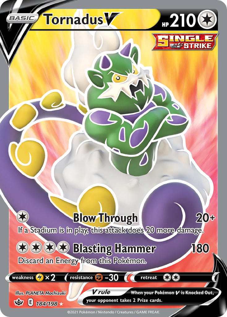Pokemon TCG Tornadus V 184/198 - Chilling Reign