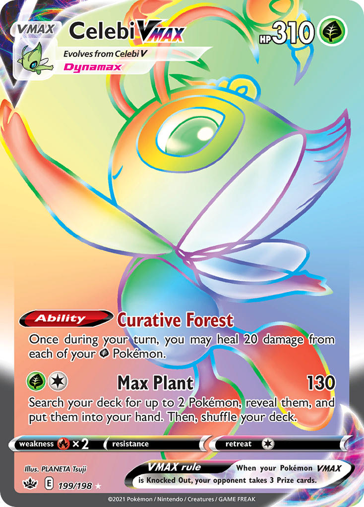 Pokemon TCG Celebi VMAX 199/198 - Chilling Reign