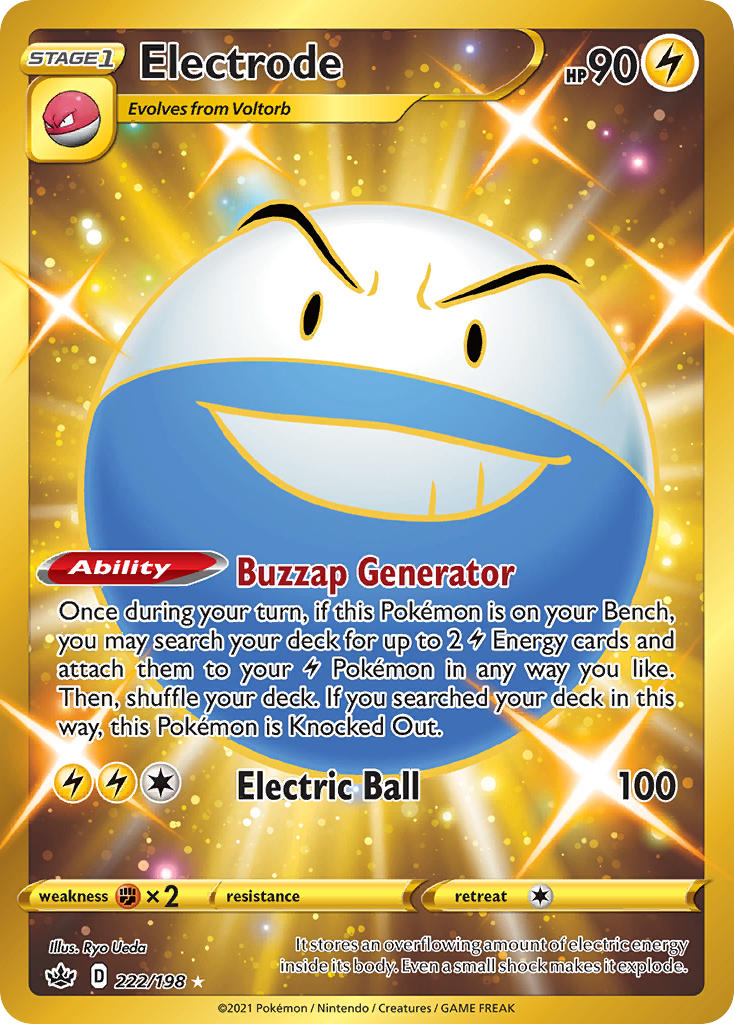 Pokemon TCG Electrode 222/198 - Chilling Reign