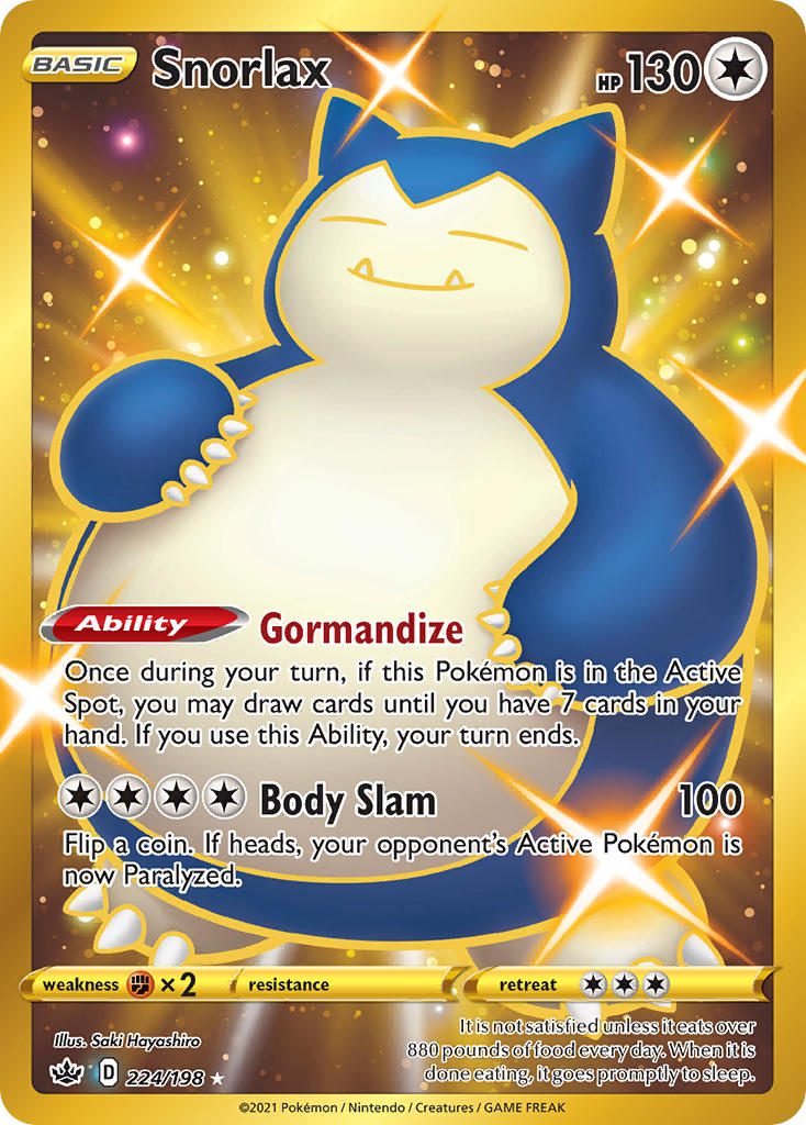 Pokemon TCG Snorlax 224/198 - Chilling Reign