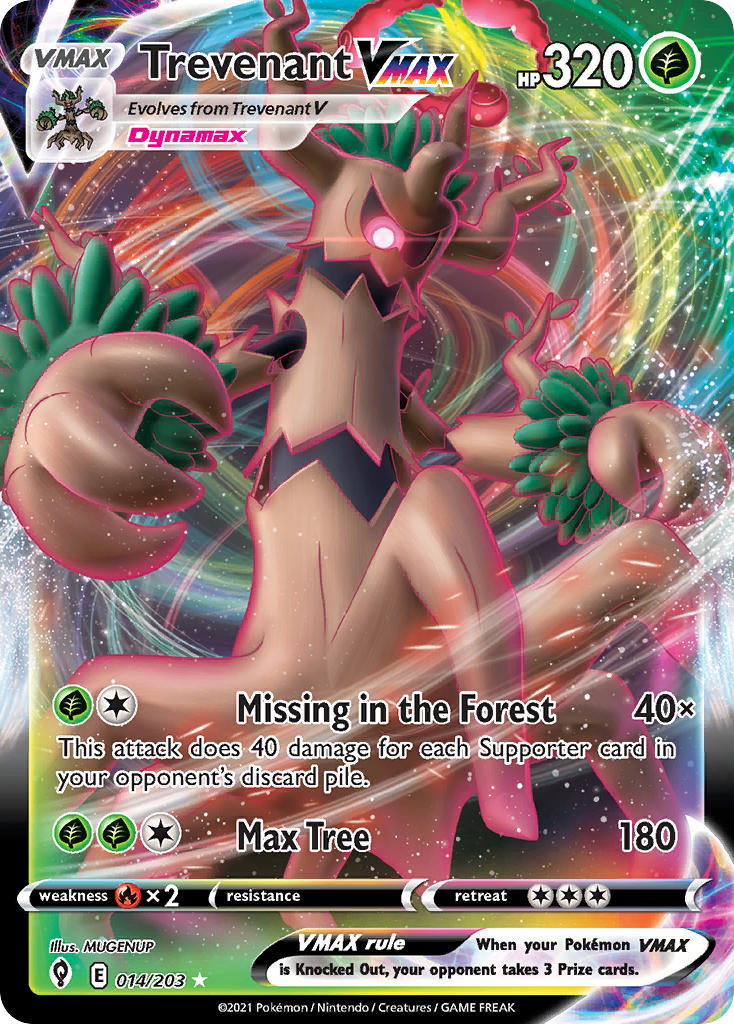 Pokemon TCG Trevenant VMAX 014/203 - Evolving Skies
