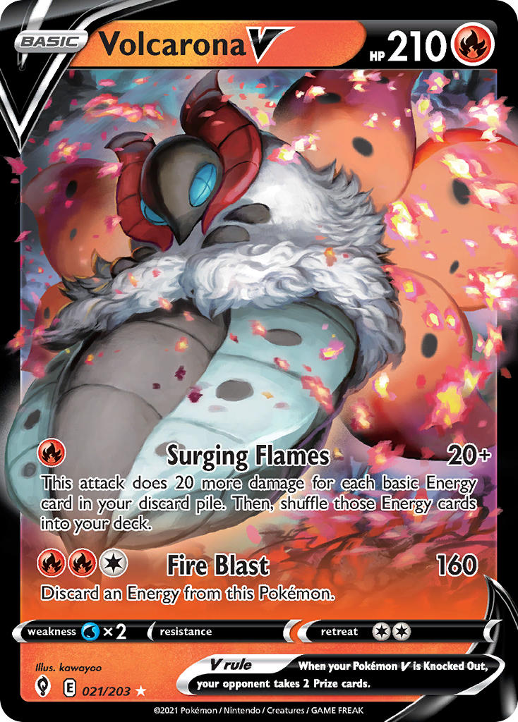 Pokemon TCG Volcarona V 021/203 - Evolving Skies