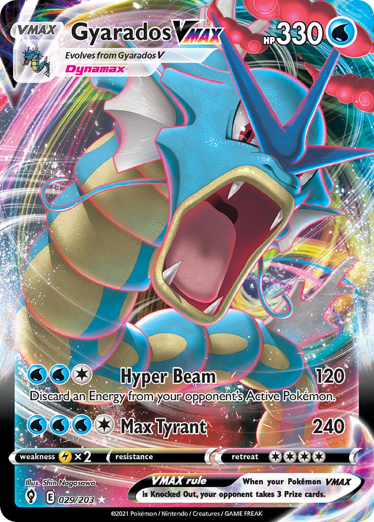 Pokemon TCG Gyarados VMAX 029/203 - Evolving Skies