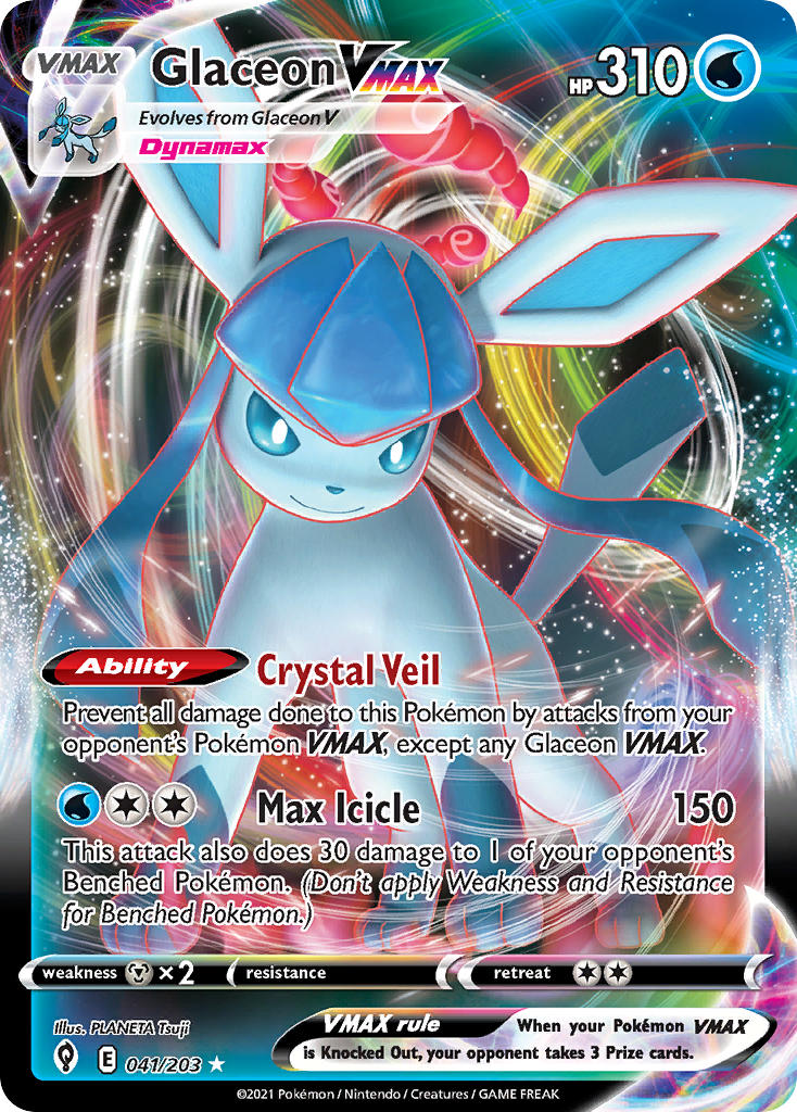 Pokemon TCG Glaceon VMAX 041/203 - Evolving Skies