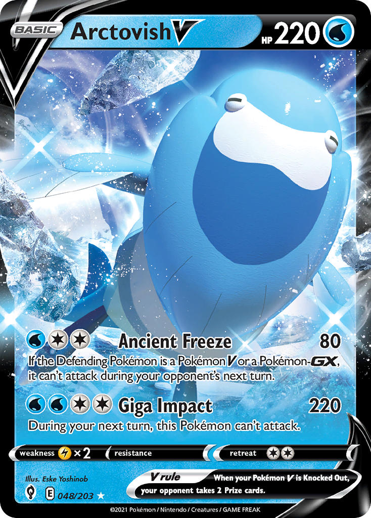 Pokemon TCG Arctovish V 048/203 - Evolving Skies