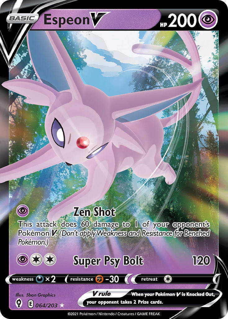 Pokemon TCG Espeon V 064/203 - Evolving Skies