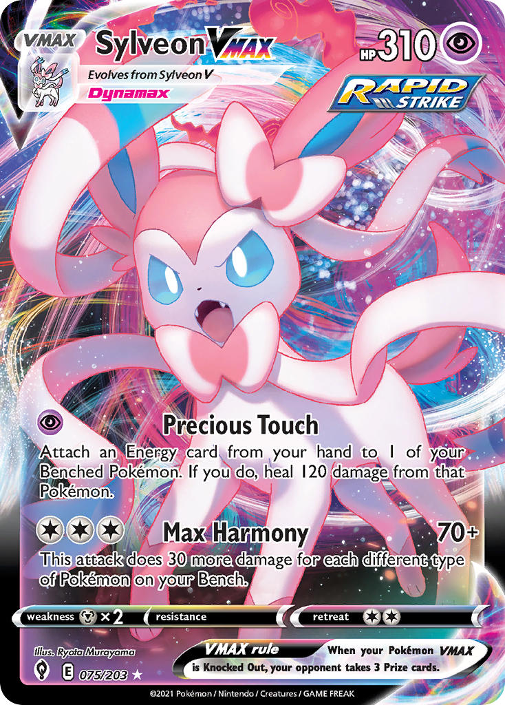 Pokemon TCG Sylveon VMAX 075/203 - Evolving Skies