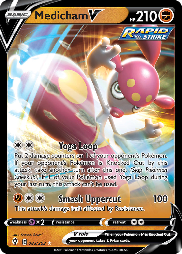Pokemon TCG Medicham V 083/203 - Evolving Skies