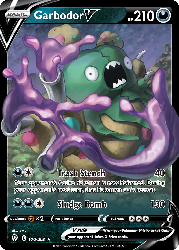 Pokemon TCG Garbodor V 100/203 - Evolving Skies