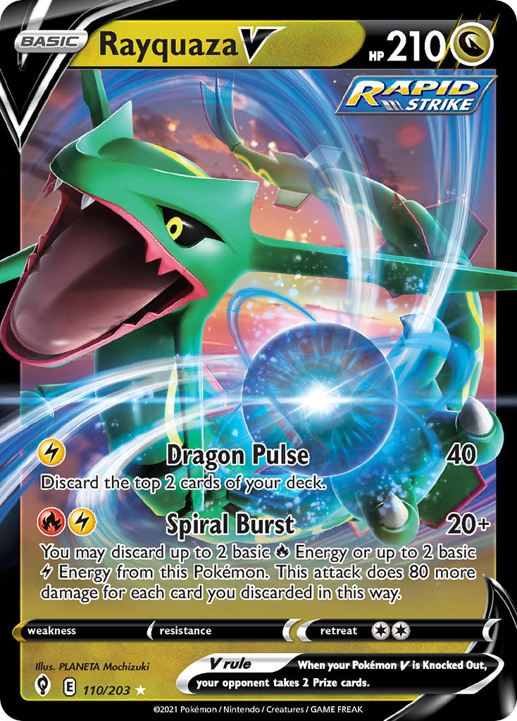 Pokemon TCG Rayquaza V 110/203 - Evolving Skies