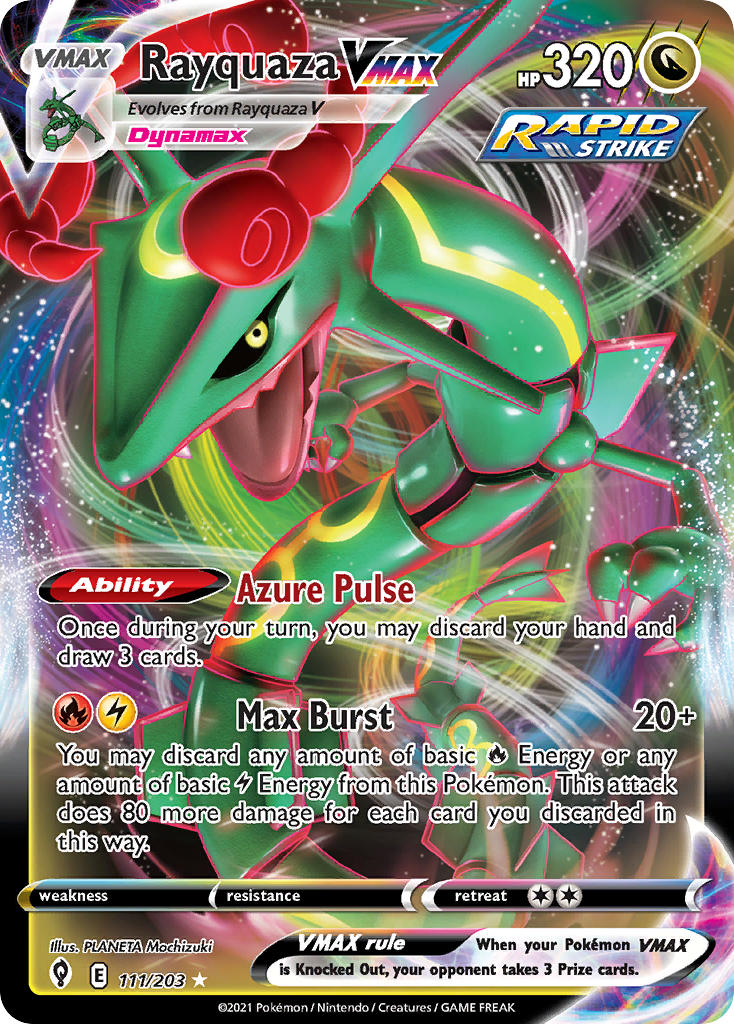 Pokemon TCG Rayquaza VMAX 111/203 - Evolving Skies