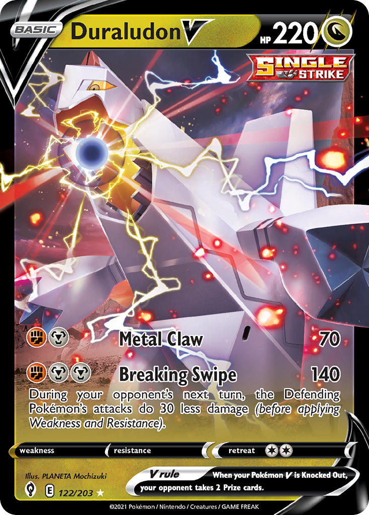Pokemon TCG Duraludon V 122/203 - Evolving Skies