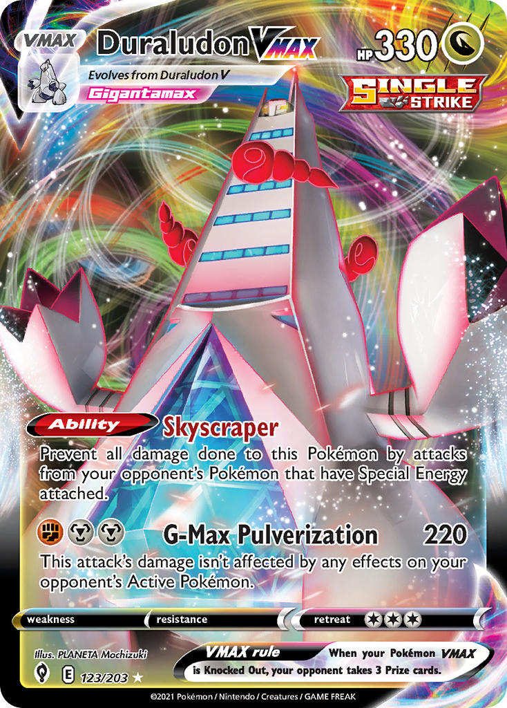 Pokemon TCG Duraludon VMAX 123/203 - Evolving Skies
