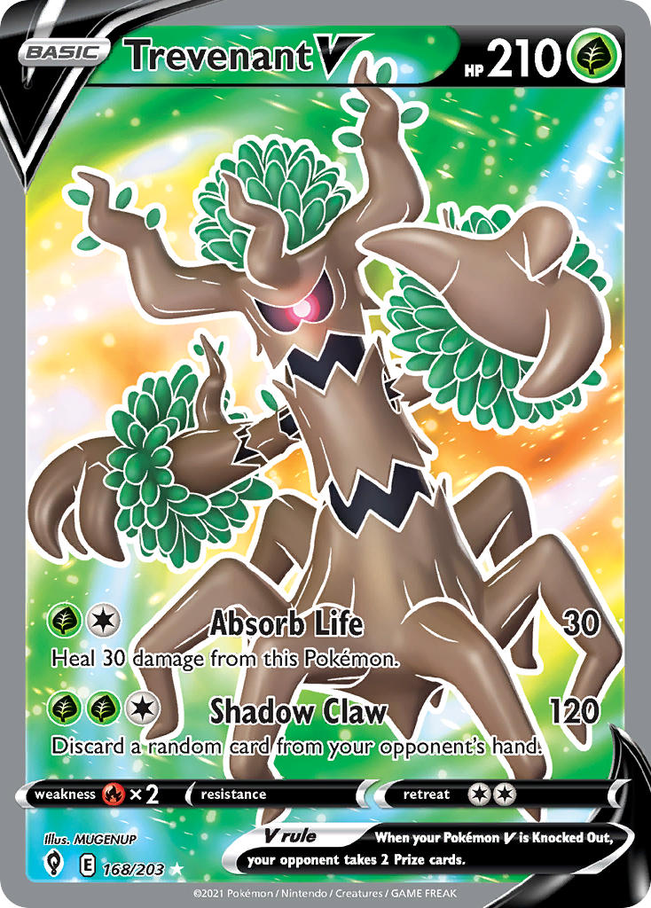 Pokemon TCG Trevenant V 168/203 - Evolving Skies