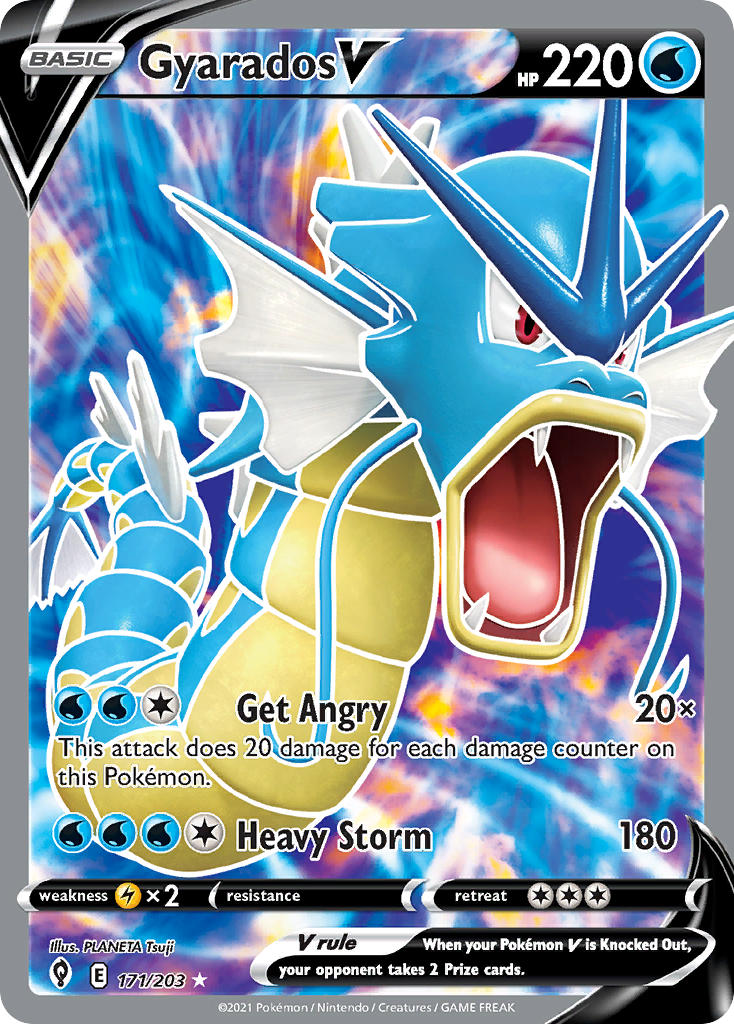 Pokemon TCG Gyarados V 171/203 - Evolving Skies