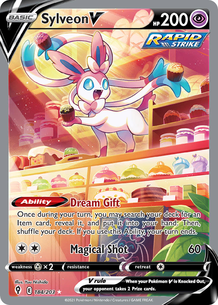 Pokemon TCG Sylveon V 184/203 - Evolving Skies