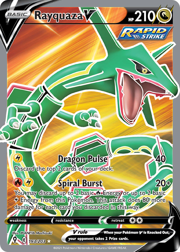 Pokemon TCG Rayquaza V 193/203 - Evolving Skies