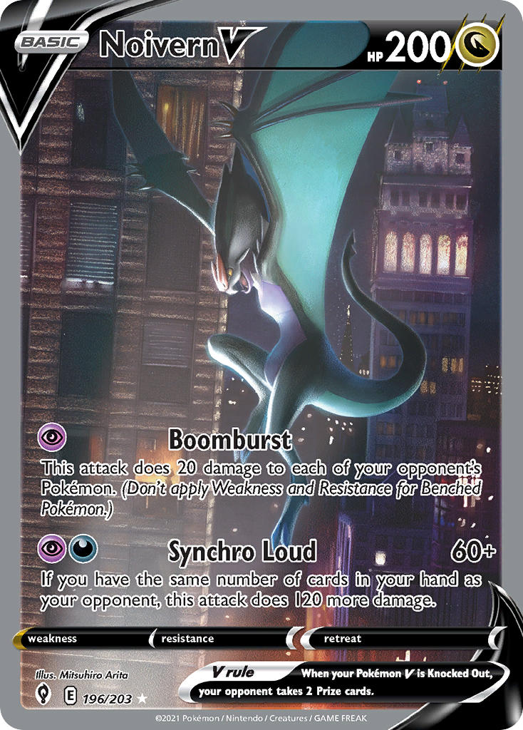 Pokemon TCG Noivern V 196/203 - Evolving Skies