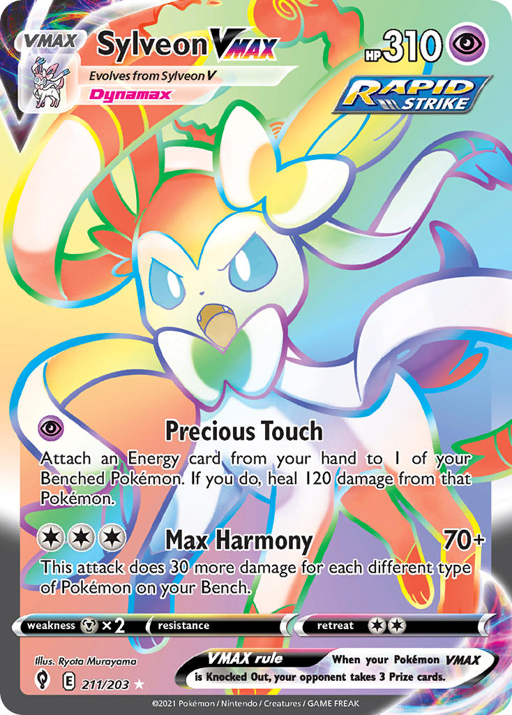 Pokemon TCG Sylveon VMAX 211/203 - Evolving Skies