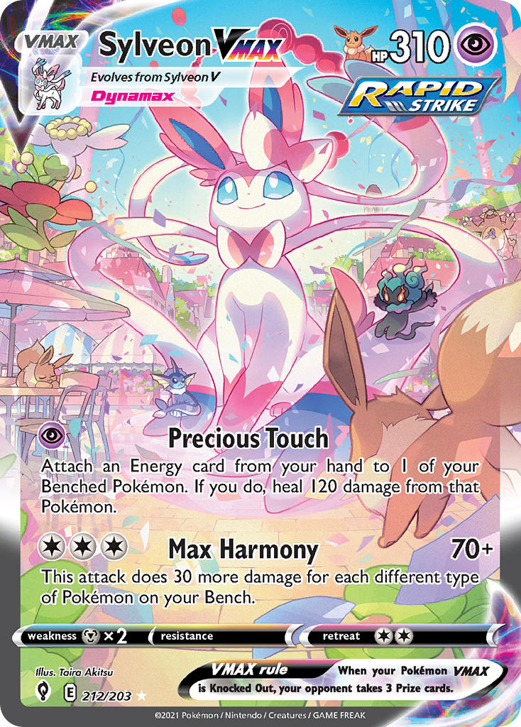 Pokemon TCG Sylveon VMAX 212/203 - Evolving Skies