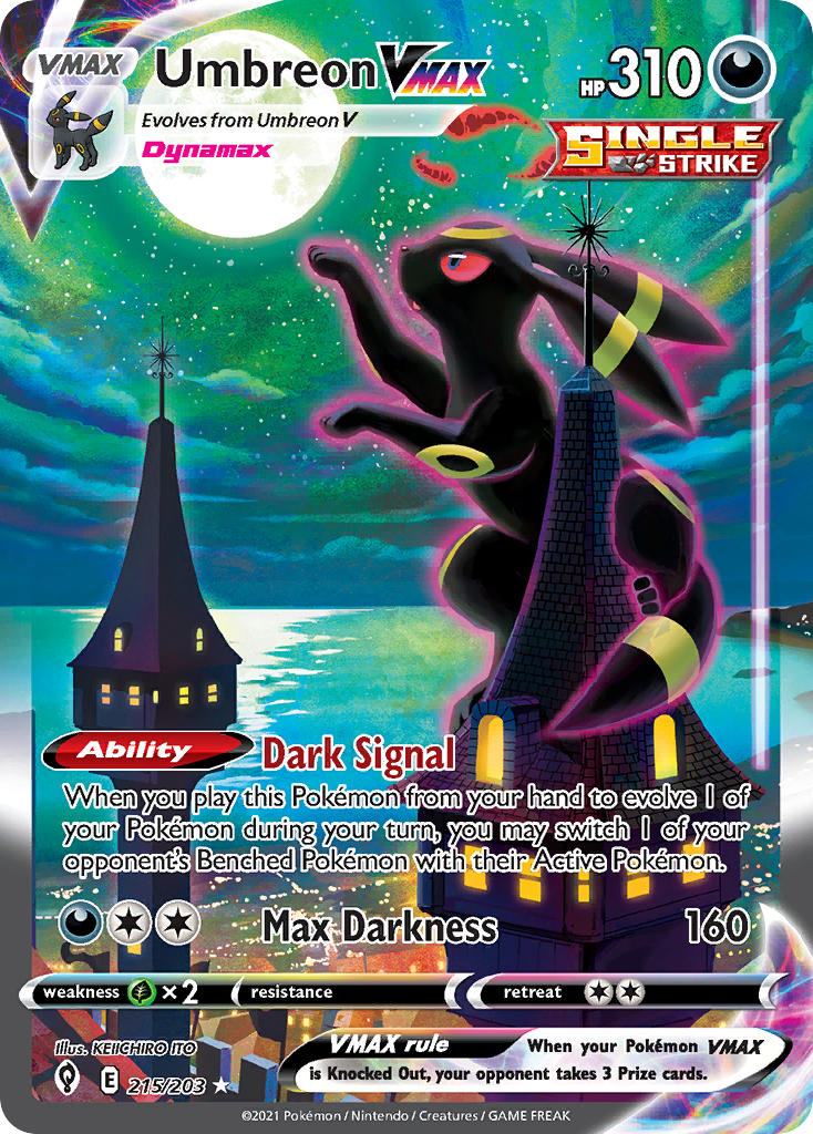Pokemon TCG Umbreon VMAX 215/203 - Evolving Skies