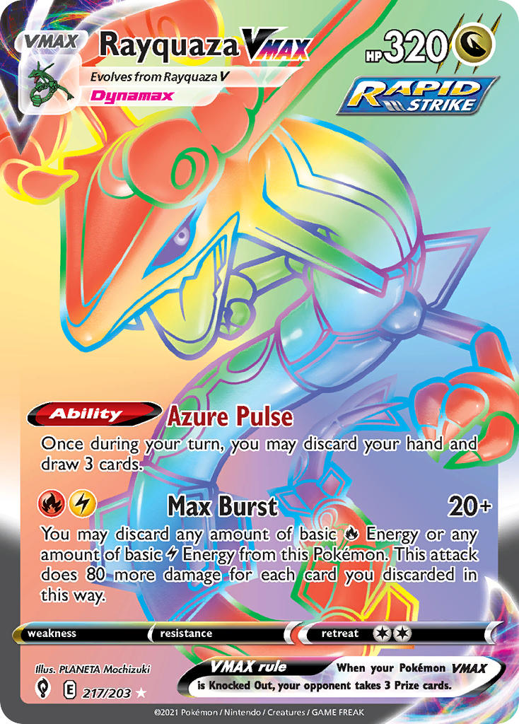 Pokemon TCG Rayquaza VMAX 217/203 - Evolving Skies