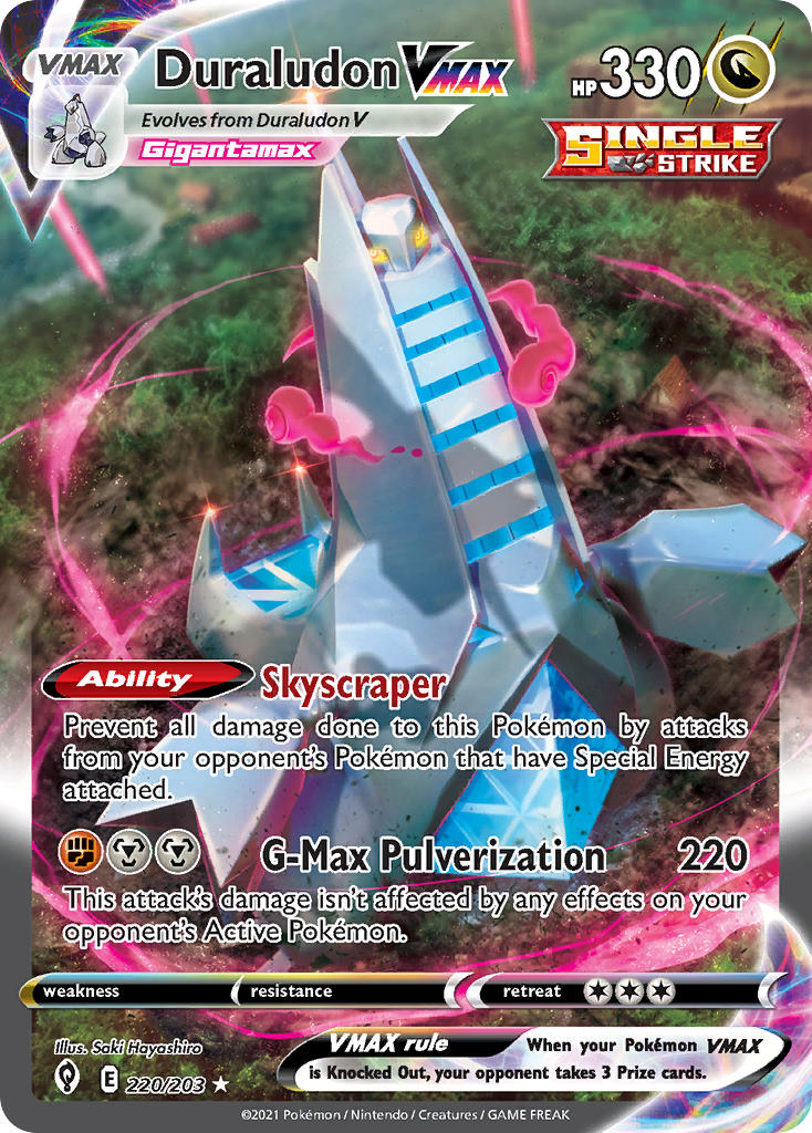 Pokemon TCG Duraludon VMAX 220/203 - Evolving Skies