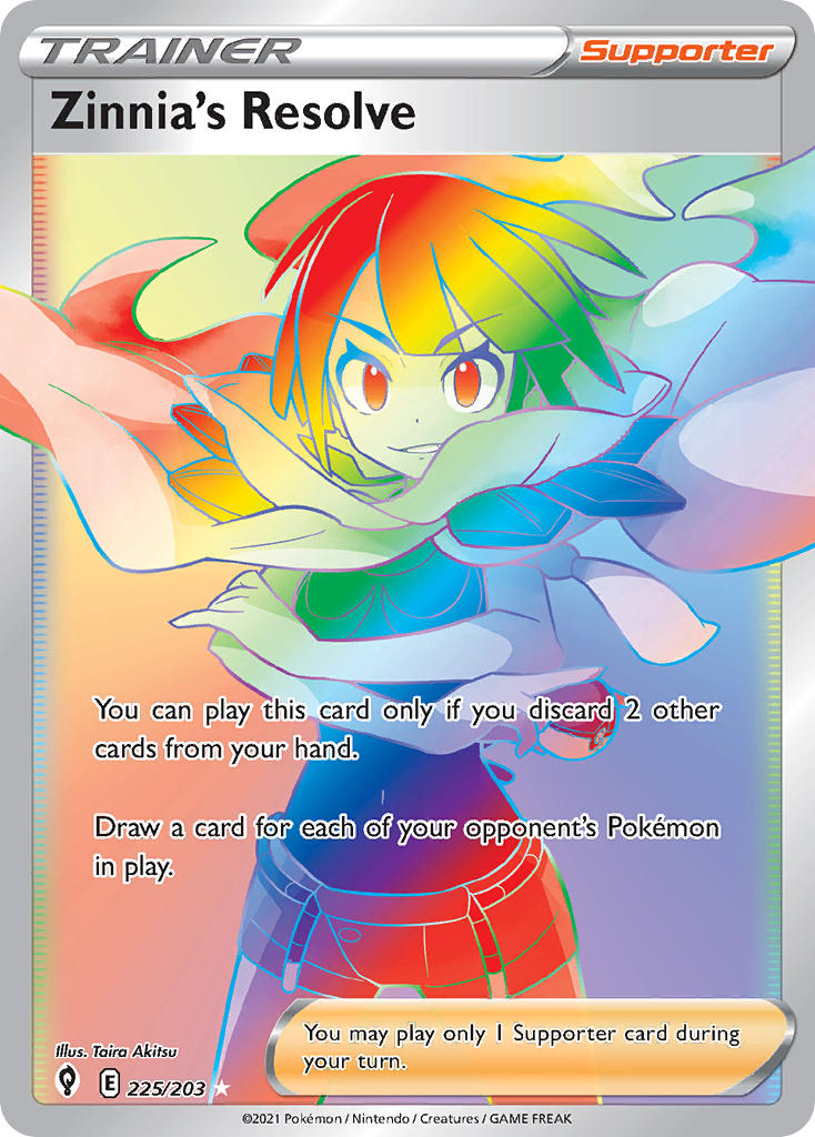 Pokemon TCG Zinnia’s Resolve 225/203 - Evolving Skies